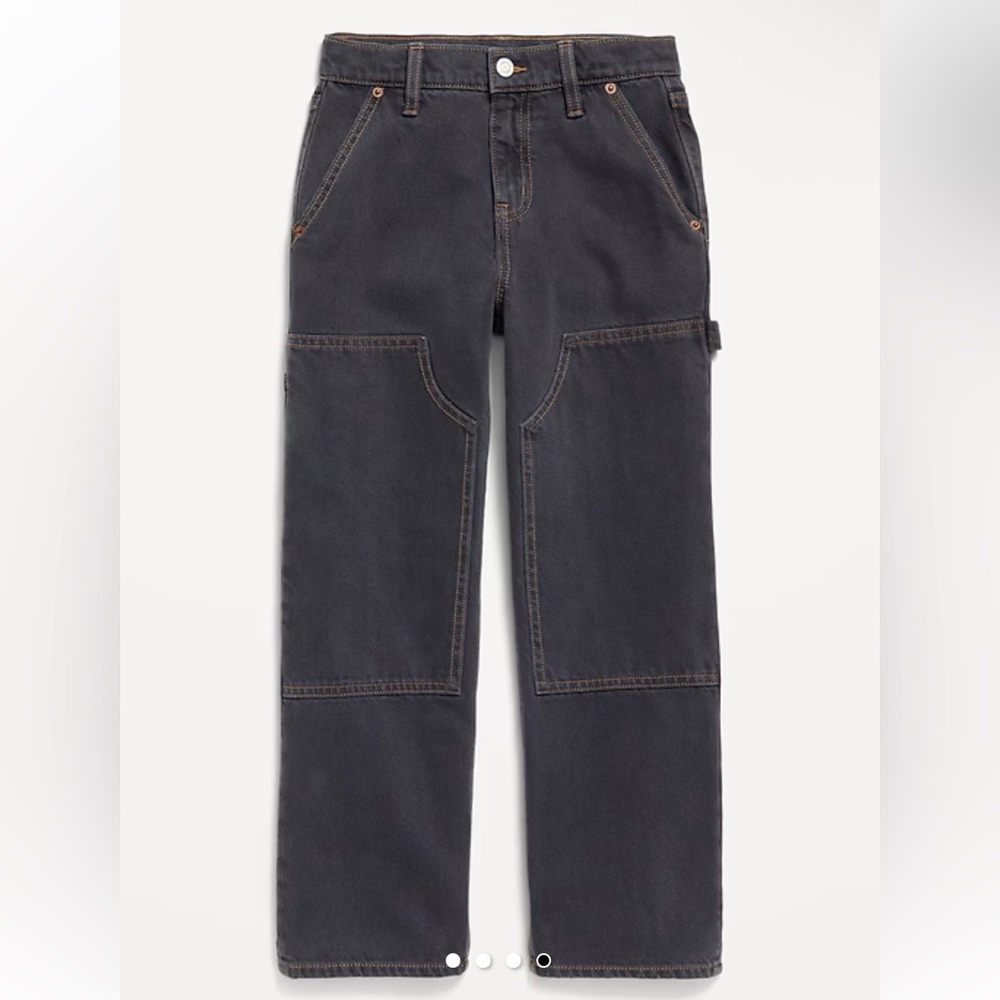 NWT Old Navy Baggy Carpenter Jeans adjustable waist sz 6 or 8